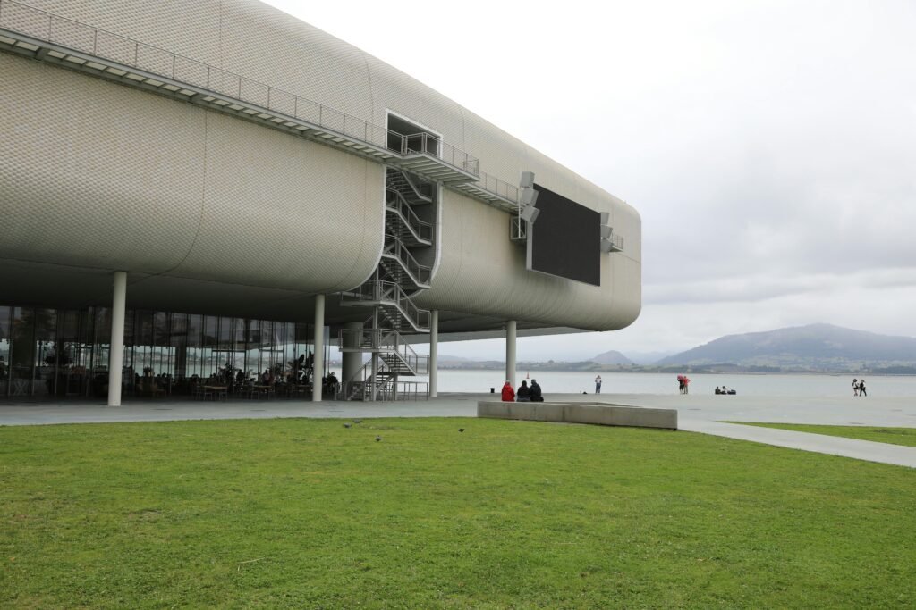 Modern architectural design by the sea in Santander, Cantabria.