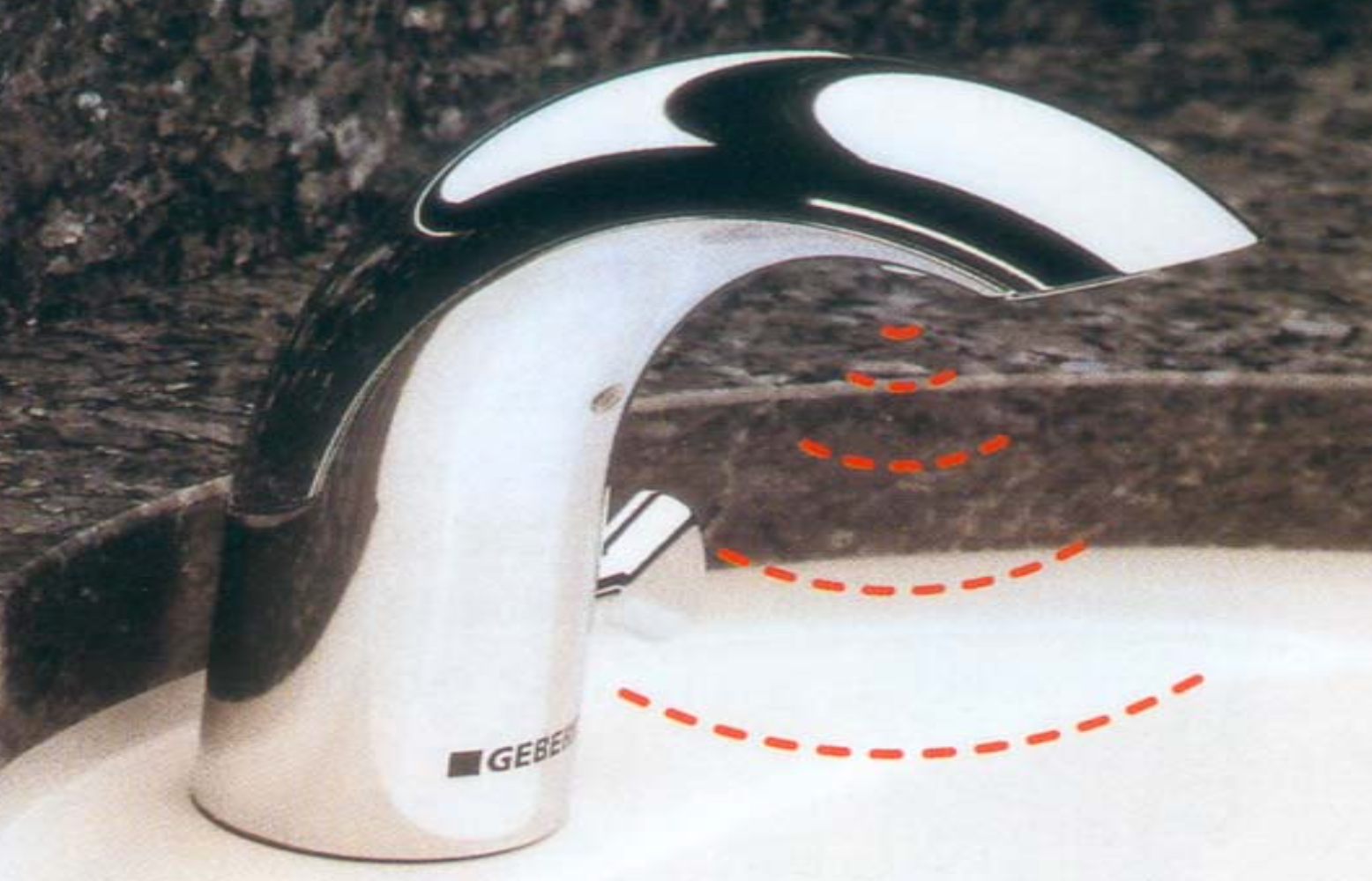 Grifo electrónico para lavabos Geberig Brenta